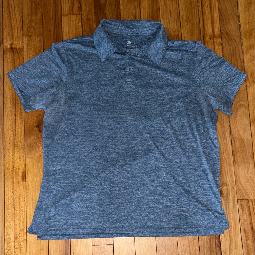 All in Motion Heathered Blue Polo Shirt